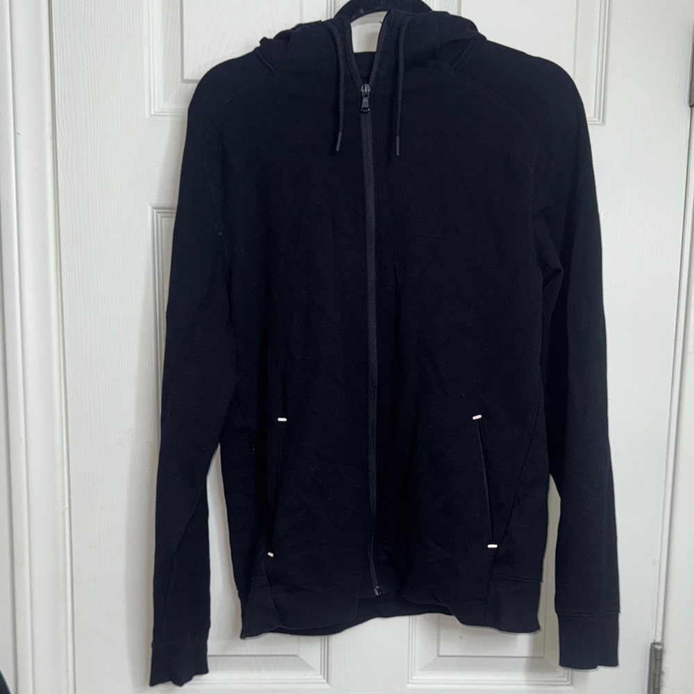Old Navy Men's Black Zip-Up Sweater